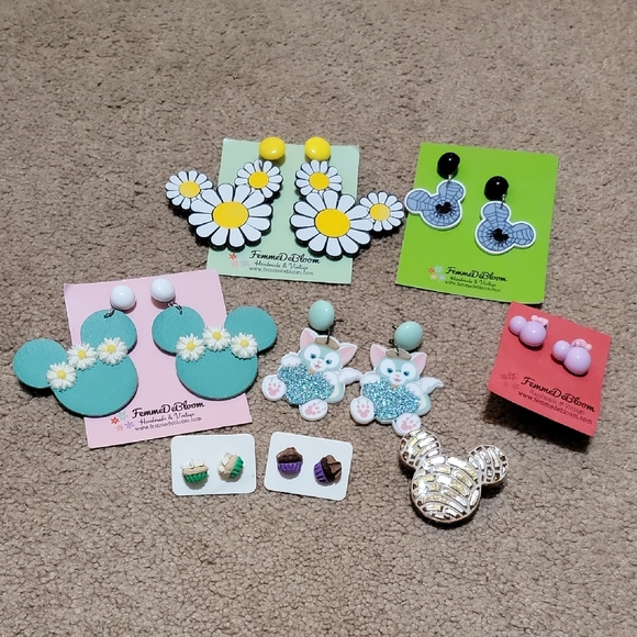 Other - Colorful Disney Earrings Lot